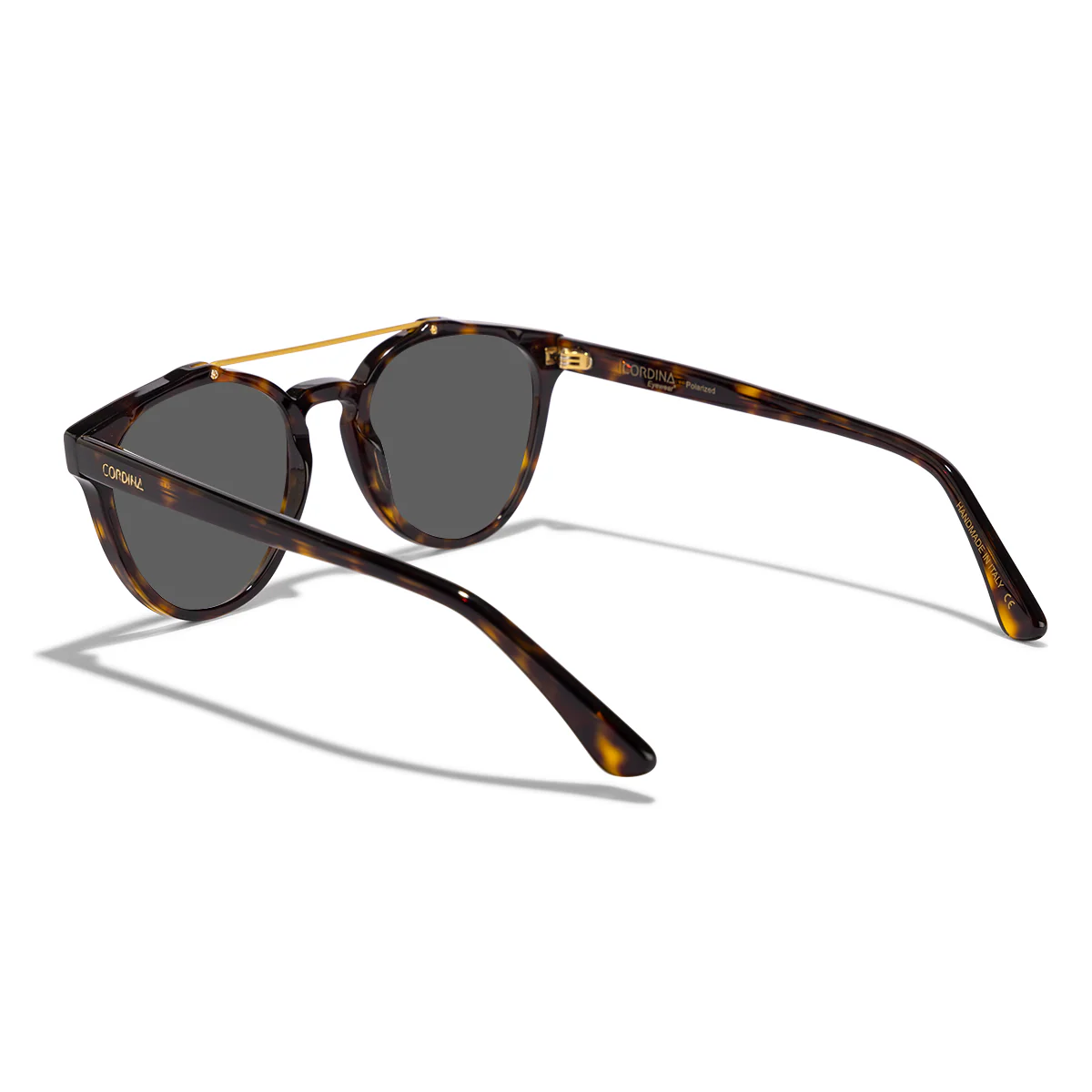Cordina Twin Palms Sunglasses-Shiny Dark Tort/Grey Polar - Image 5