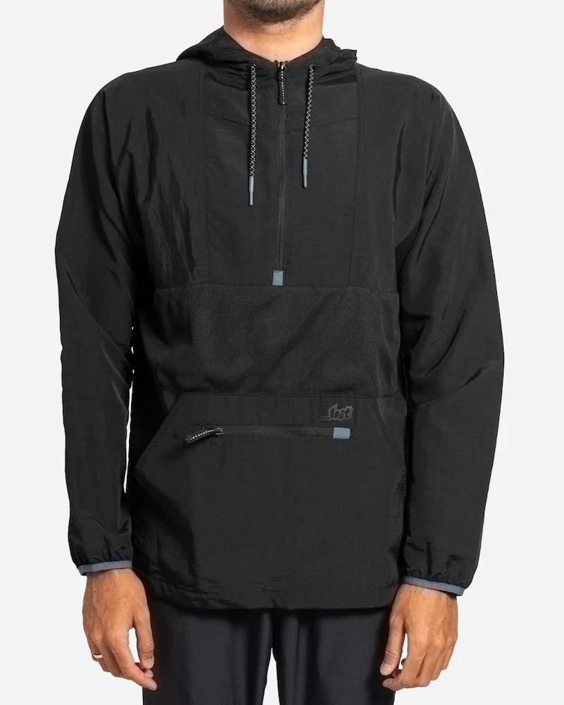 Lost Black Cloud Anorak Jacket-Black - Image 3