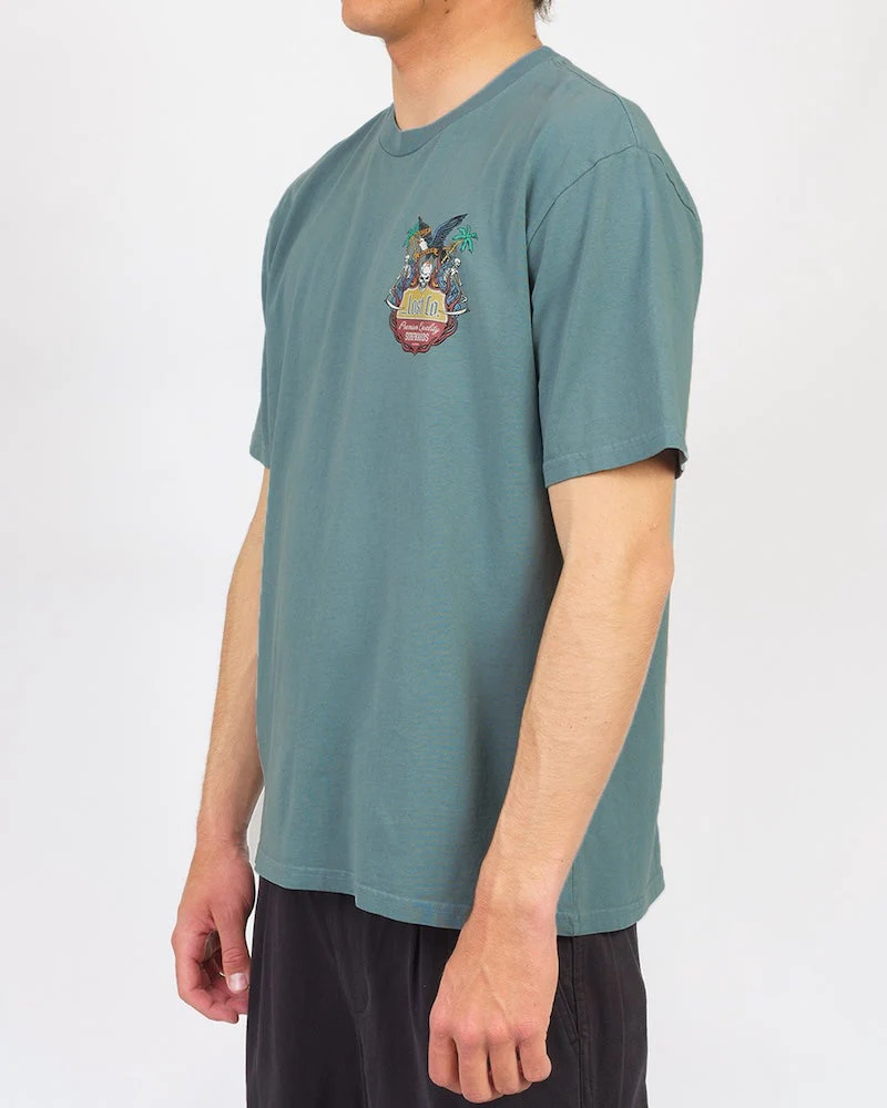 Lost  Clubhouse Boxy Tee-Stormy Blue - Image 4