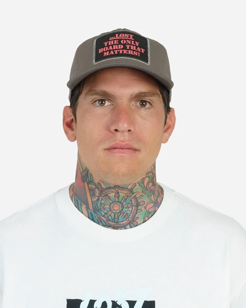 Lost Strummer Snapback Hat-Dark Grey - Image 4