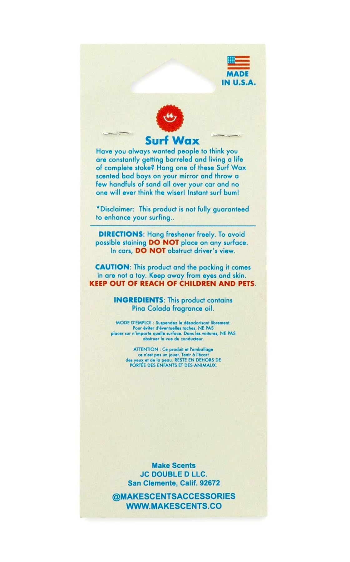 Make Scents Van Go Air Freshener-Surf Wax - Image 3