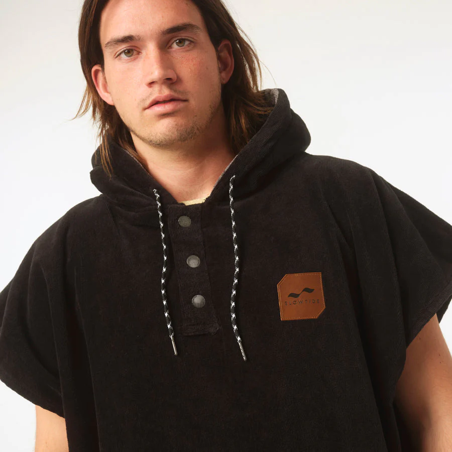 Slowtide The Digs Poncho Towel-Black - Image 3