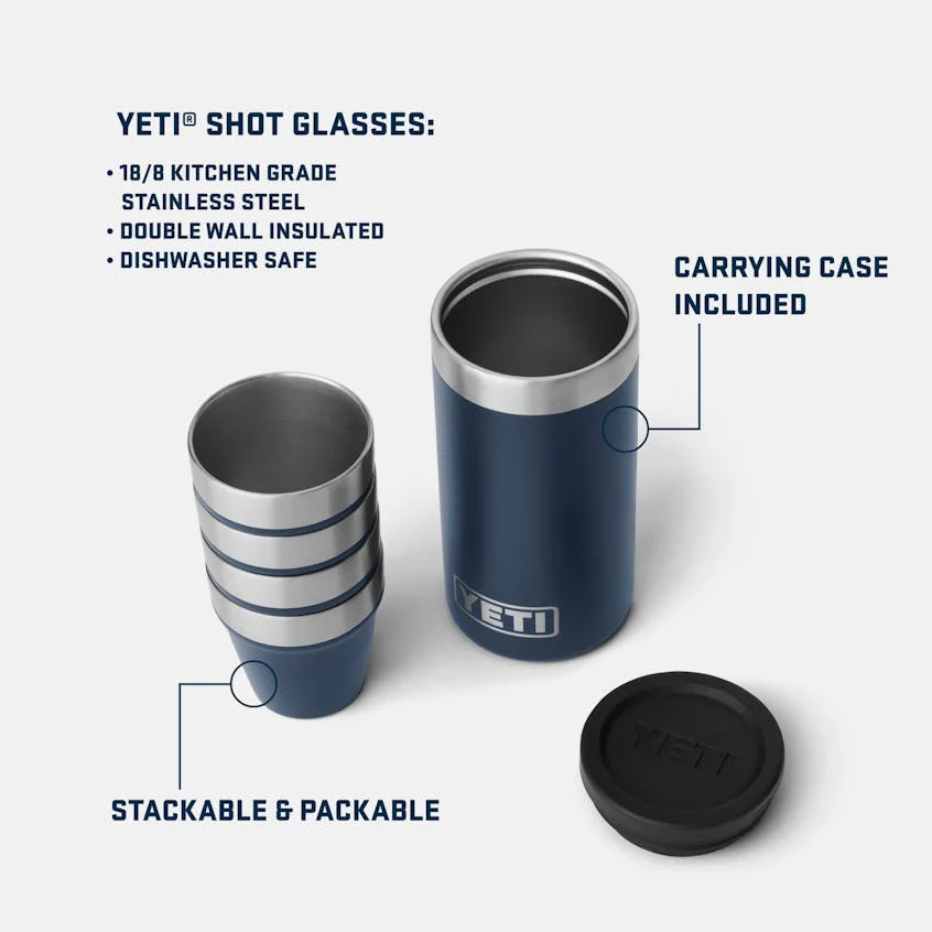 YETI Shot Glasses & Case-Black Stone - Image 5